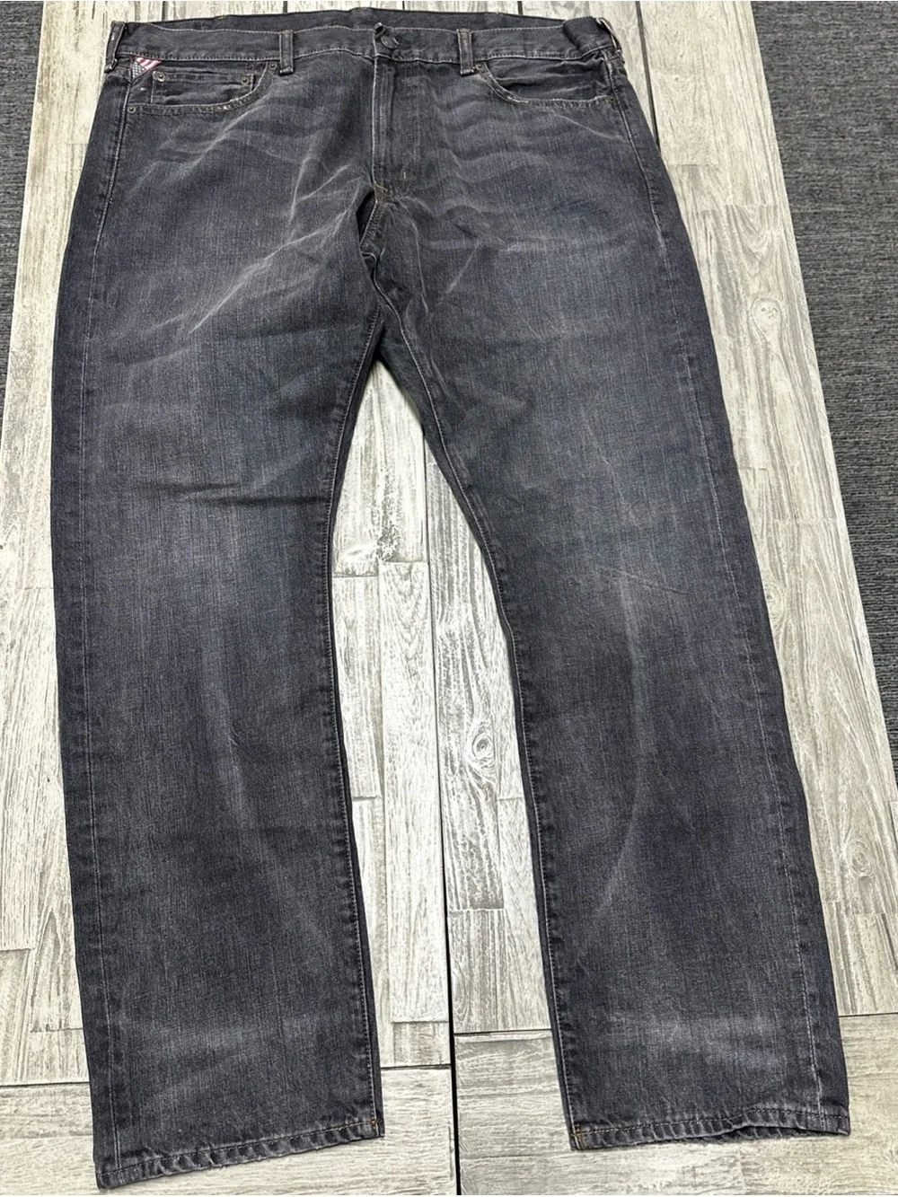Denim & Supply Ralph Lauren Slim Jeans Washed Grey 40/32 Preppy Distressed